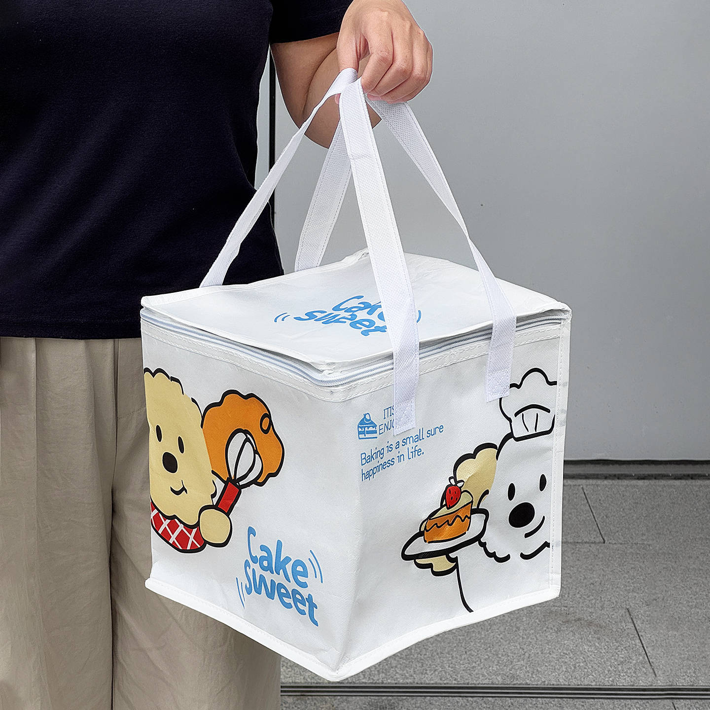 68寸生日蛋糕保温袋冷藏袋定制外卖专用保冷袋铝箔加厚手提大容量