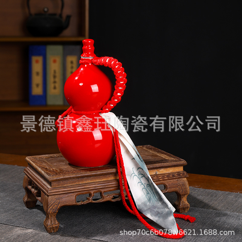 0.5kg 리본이 달린 붉은 조롱박