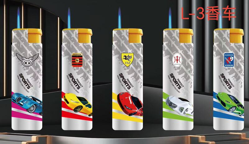 新品メタルライターL3、絵画入り、直噴式、防風、メーカー直販、義烏電子防風ライター|undefined