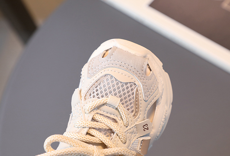 Summer New Sports Sandals Girls' Hollow Breathable Baby Soft Sole Little Children's Boys' Dad Shoes_voghion.com