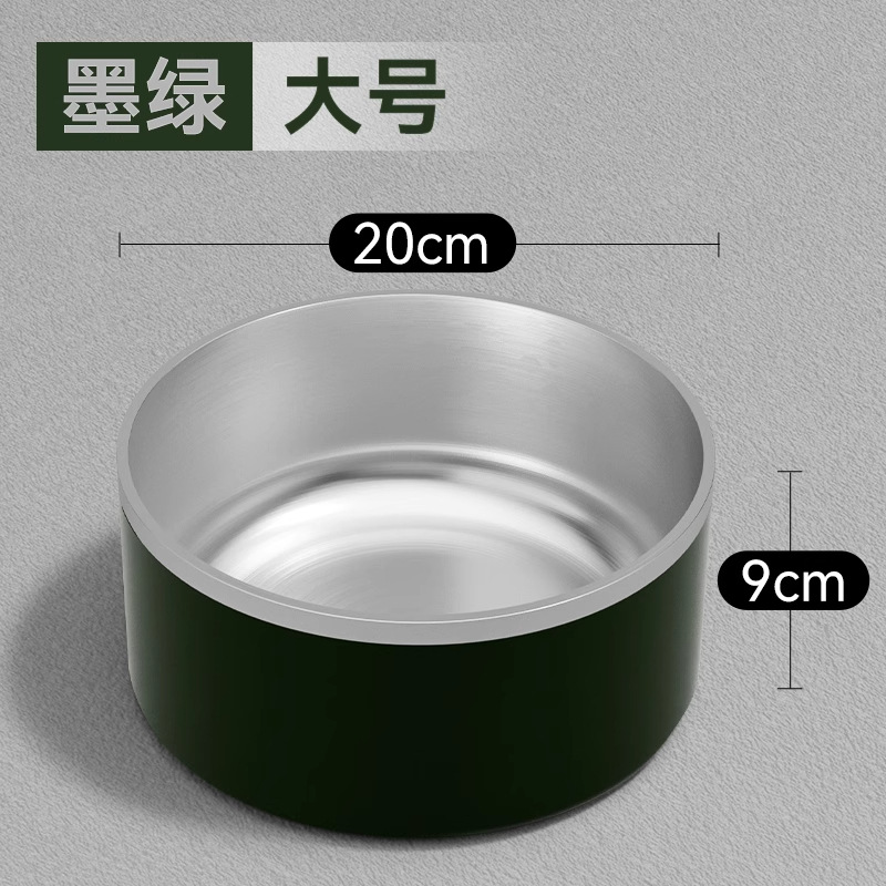 Tazón para perros Tazón para perros Acero inoxidable Perros para mascotas Tazón grande para beber Tazón de arroz anti-volcado Tazón de arroz Tazón de arroz especial para perros grandes