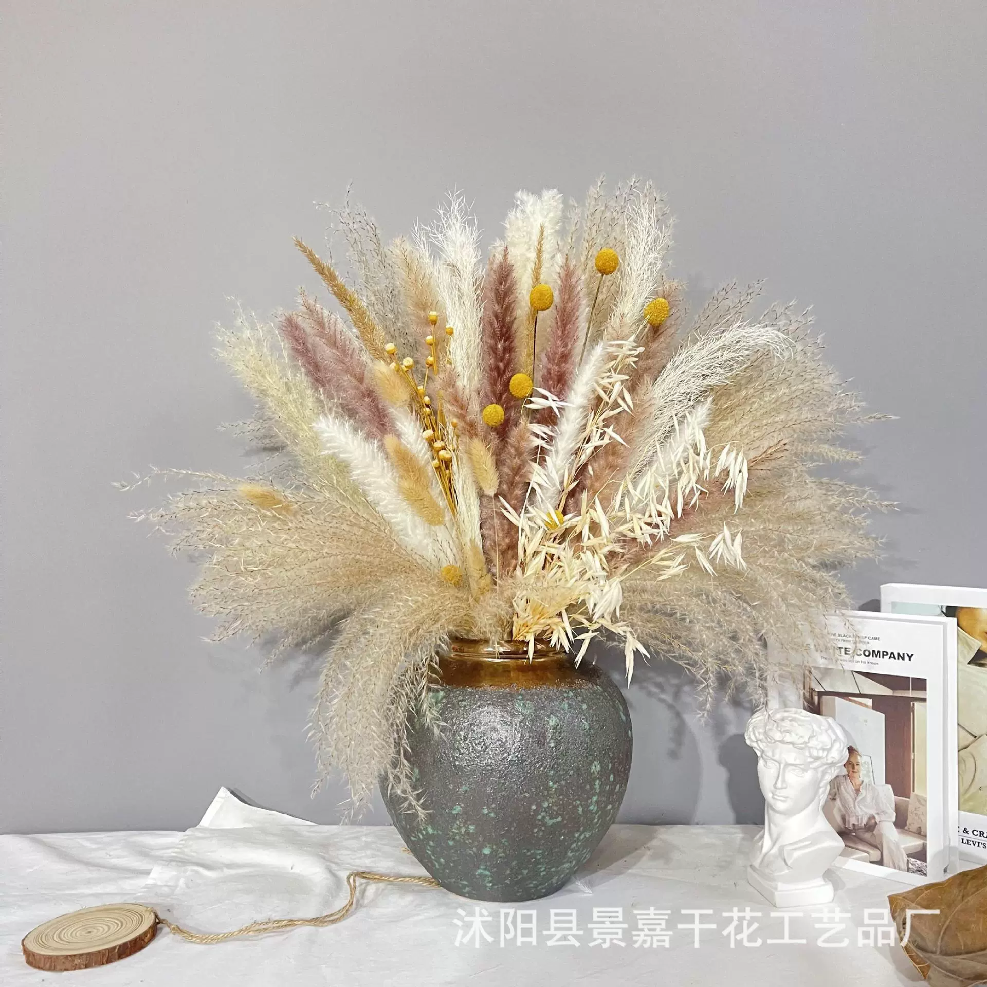 Тростниковый букет из сушеных цветов украшения Цветочная композиция костюм Смешанная гостиная трансграничная база поставка небольшое Тростниковое украшение