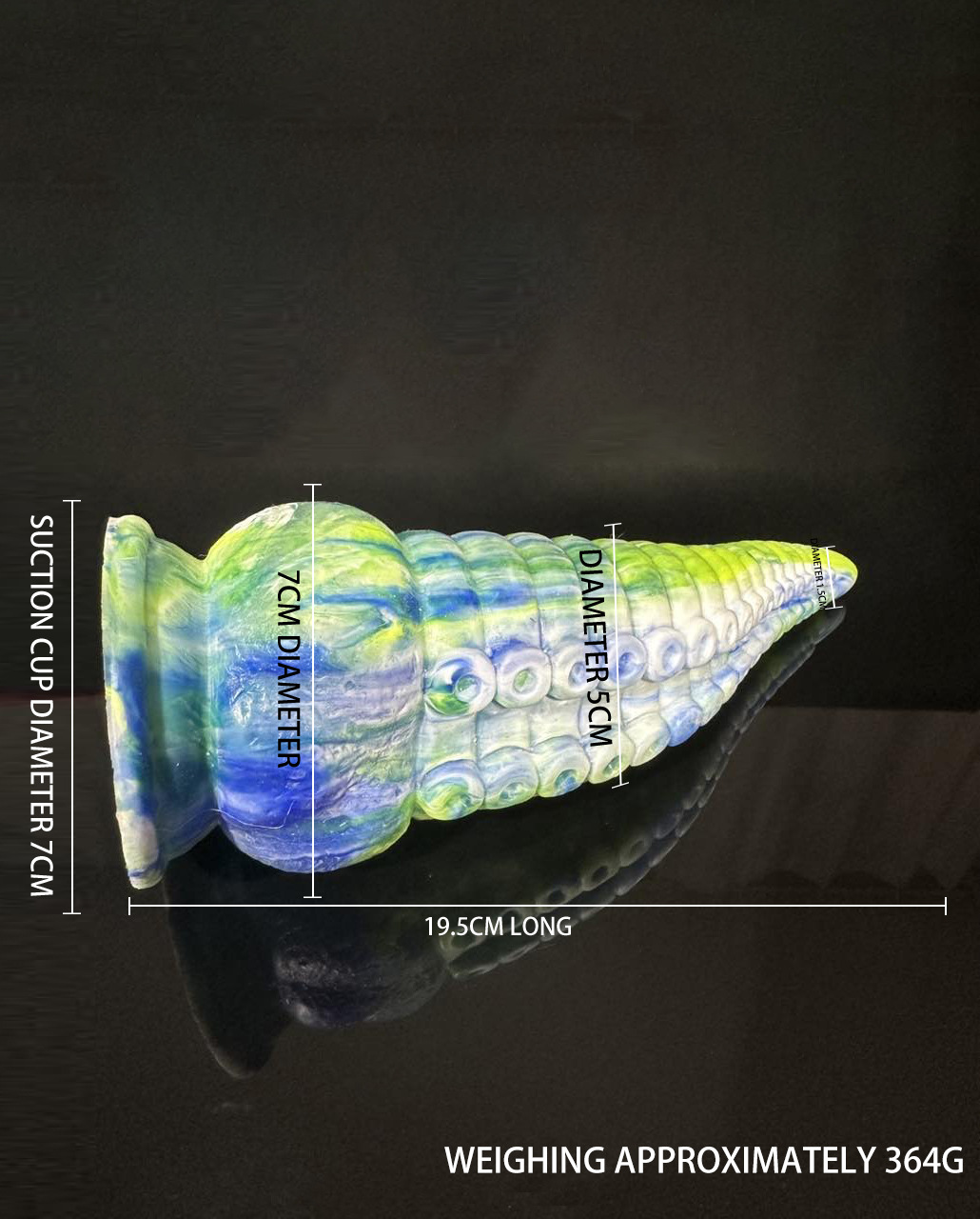 Colorful Octopus Tentacle Silicone Anal Plug, Special-Shaped Adult Toy — detail image 23