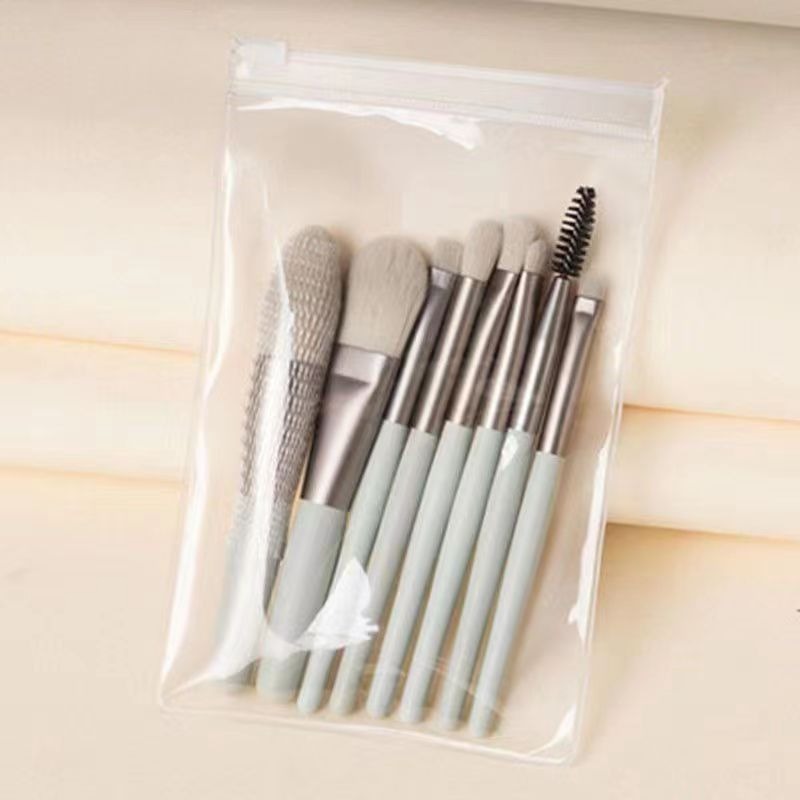 Mini 8 macarón cepillo de maquillaje de pelo suave portátil para principiantes blush cepillo de sombra de ojos un conjunto de cepillo de maquillaje image 10