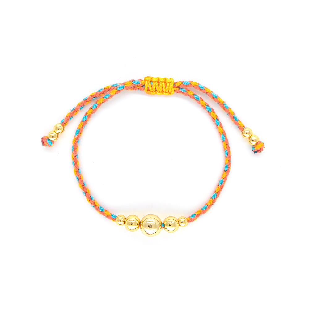 8g Weight 18K Gold Plated Plating Material Bracelets Classification cotton rope Chain Material Cord String Chain Type 1 Piece Quantity Daily Occasion cotton rope, Copper Material Geometric Pattern All Seasons Season Women's Gender Knitting Design IG Style, Simple Style Style IG Style Simple Style Geometric 18K Gold Plated Cotton Rope Copper Cord String String Bracelets Wholesale 8