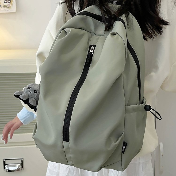 Schoolbag Solid Color High School Student Lightweight Simple Backpack New Mountaineering Bag Leisure College Student Travel Bag Backpack