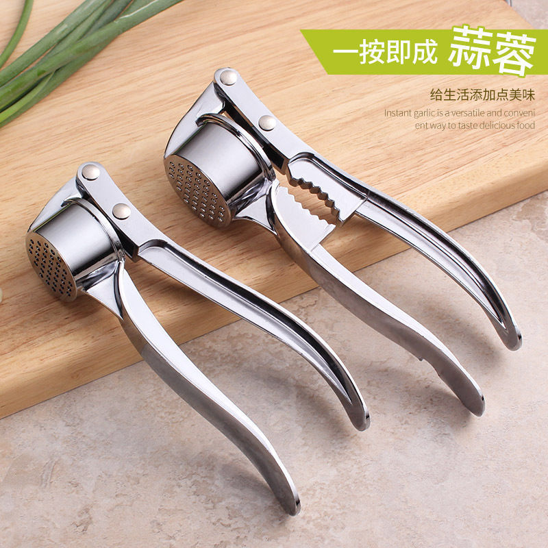 Wholesale Extra-Large Garlic Press, Garlic Masher, Garlic Clip, Multifunctional Zinc Alloy Stainless Steel Manual Pull-Type Garlic Crusher