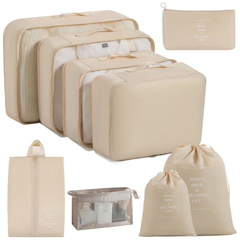 Bolsa de almacenamiento de viaje transfronterizo de ocho piezas Bolsa de almacenamiento de viaje de negocios Bolsa de almacenamiento de gran capacidad Bolsa de almacenamiento de viaje impermeable