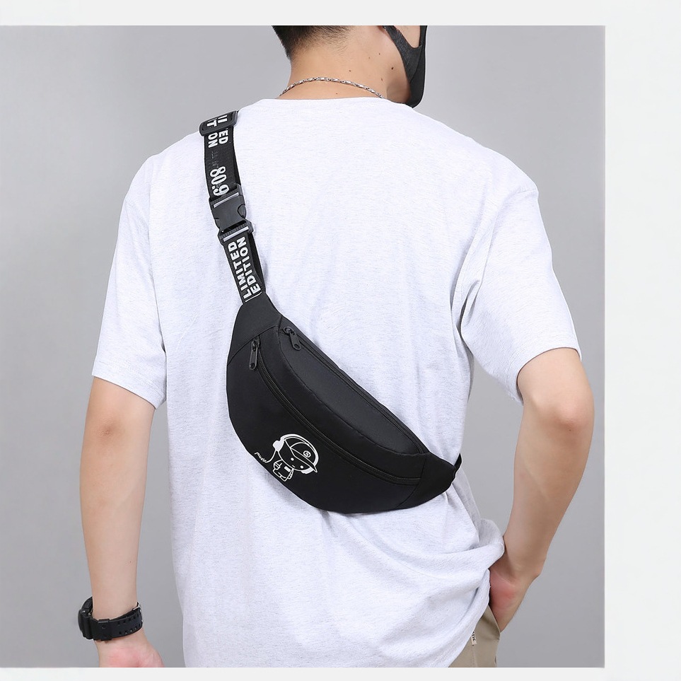 Bolso de cintura deportivo de moda, nuevo bolso de pecho casual, bolso de pecho de gran capacidad para hombres y mujeres, bolso de fitness ligero