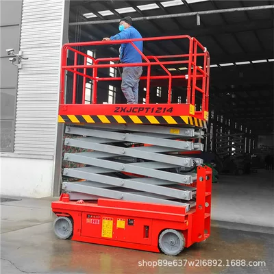 Mobile Scissor Lift Platform for Street Light Monitoring Installation and Maintenance, High-Altitude Work, Fully Self-Propelled Lift Platform, Aerial Work Vehicle (Avtomobil fırlanan platformaları) - upgraded-modelwheel-type-fully-self-propelledraised-4m-advance-payment
