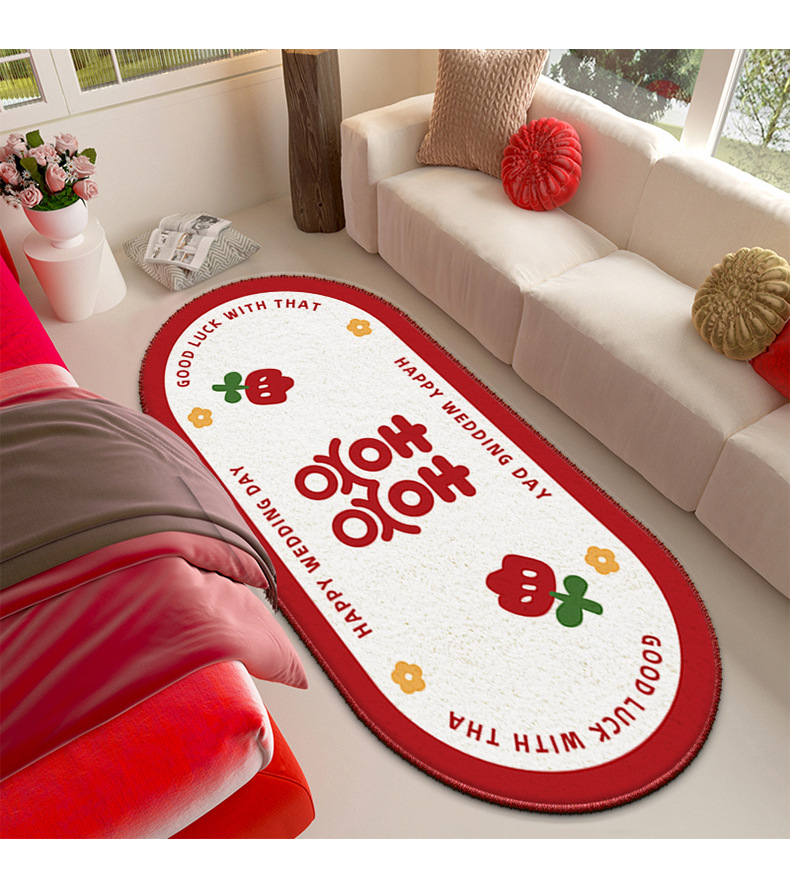 仿羊绒地毯,卧室床边毯,地毯地垫,毛绒地垫