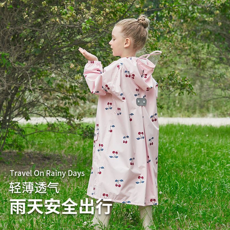 Children's Raincoat for 2-Year-Old Primary School Students Special for School Girls Waterproof Full-Body Rainproof 3 Kindergarten Poncho 2025