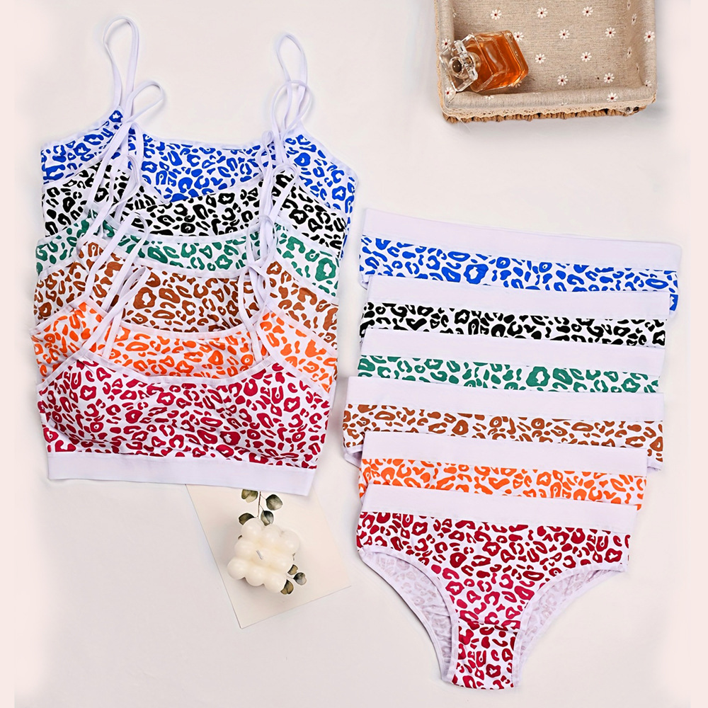 Ropa interior deportiva para niñas, sujetador de desarrollo para estudiantes de secundaria, copa fija, ropa interior de algodón para niñas, 12-16 años