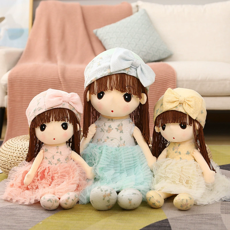 Knitted lace children's doll, Birthday gift