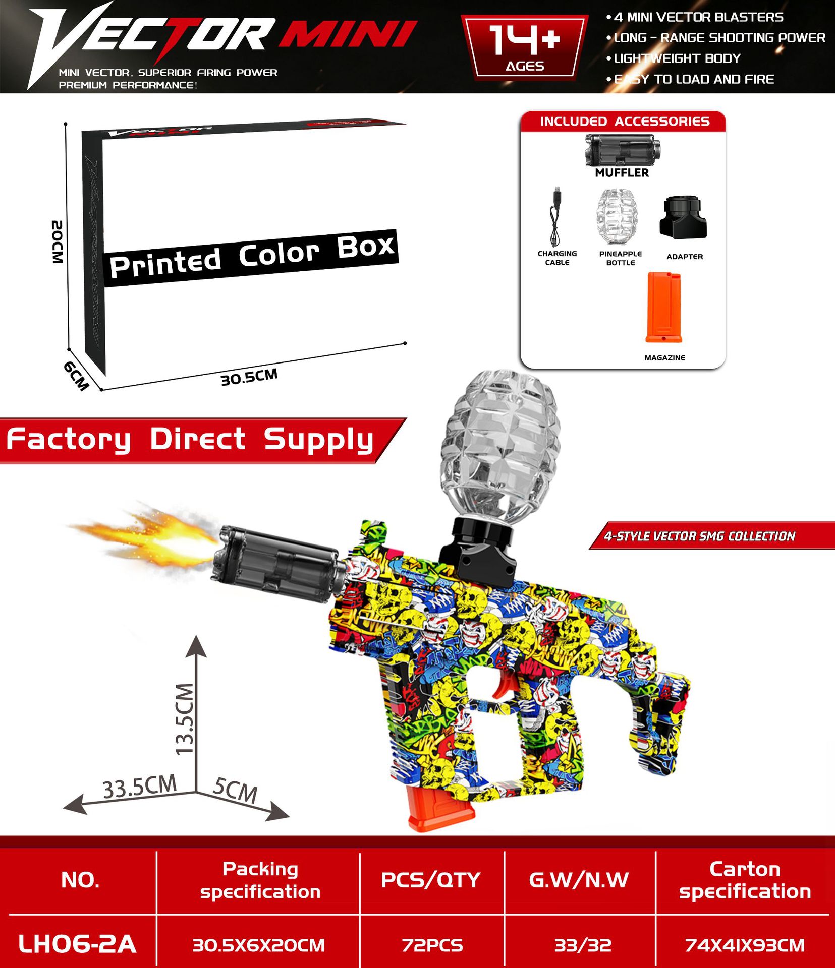 VECTOR-MINI yellow-flame light