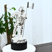 MTV音乐电视金属奖杯奖牌太空宇航员纪念品桌面摆件制作合金奖座