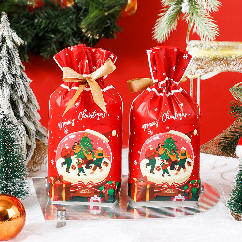 新商品オリジナル平安果袋ギフトバッグクリスマスキャンディー包装袋リボン巾着袋ギフト袋|undefined