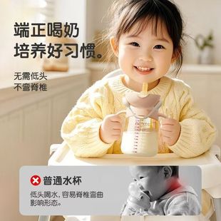 Children's Water Cup Ppsu Training Cup Straw Direct Drinking Milk Cup Drinking Milk Bottle Baby Learning Drinking Cup Direct Drinking Straw Cup