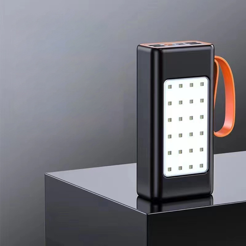 Lámpara de iluminación doble LED compacta y conveniente al aire libre con cable multipuerto doble salida USB 66w gran capacidad carga rápida tesoro de carga