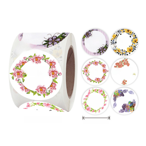 Bulk roll flower handcrafted decorative seals thank you envelopes for wedding decoration