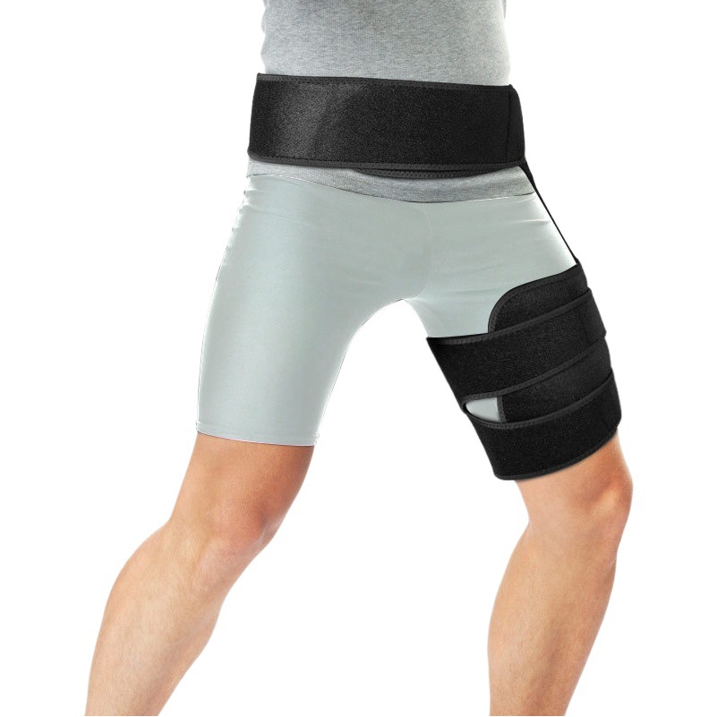 Cross-border fitness waist and leg protection belt anti-muscle strain hip protection belt weightlifting thigh protection Sports protective gear leg protection belt