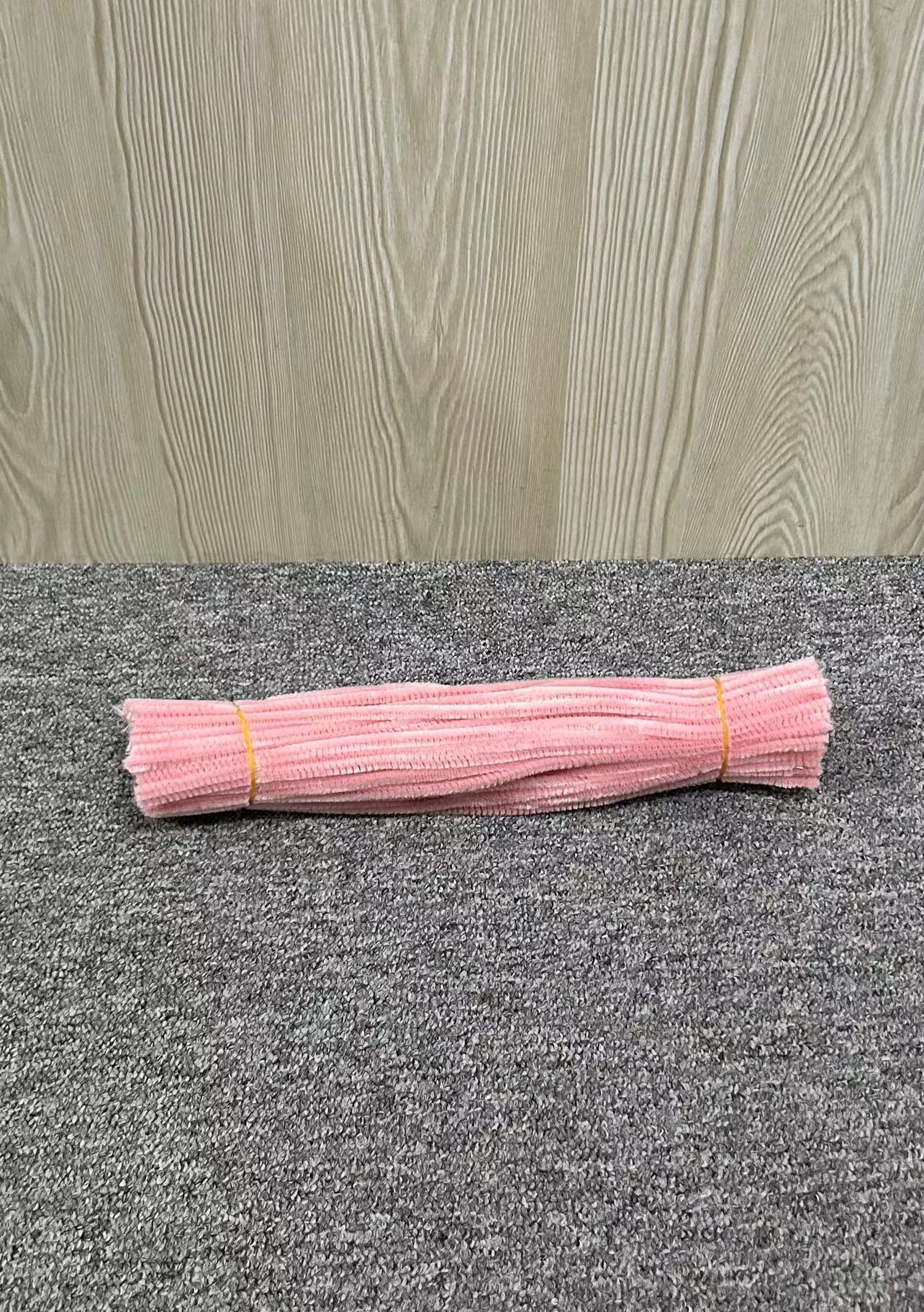 Colorido Raíz de lana Twist stick tira de lana accesorios de arcilla jardín de infantes DIY material hecho a mano limpiador de tuberías