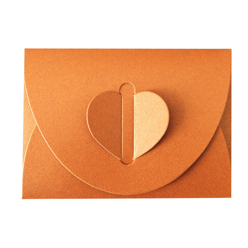 Muguang Korean stationery retro creative love style large and small kraft paper folding envelope card holder