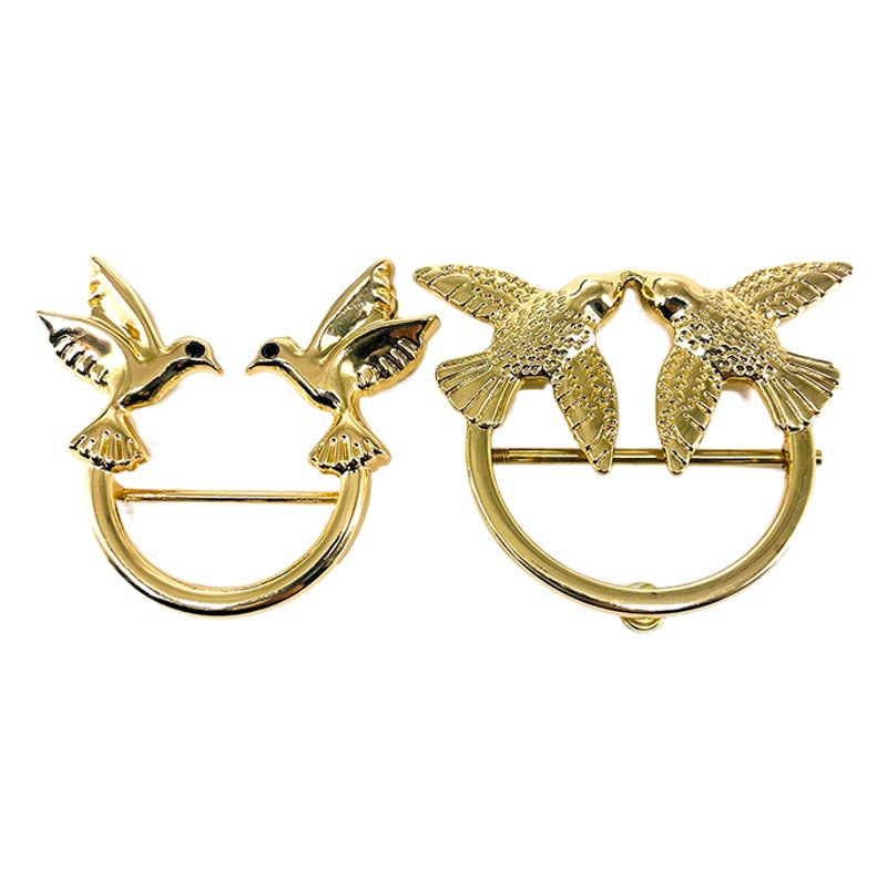 Rice on the new luggage hardware accessories woven material bag pin buckle fashion light gold bee apron decorative buckle