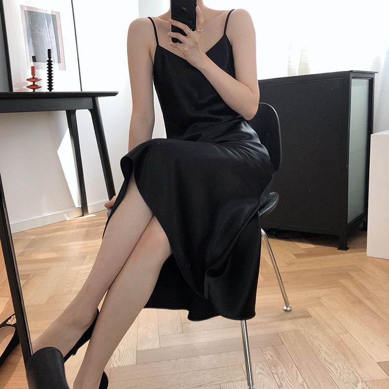 European American Foreign Trade 2026 New Satin Camisole For Women, V-neck, Elegant And Slimming, Suitable As A Base_ecoleips.com