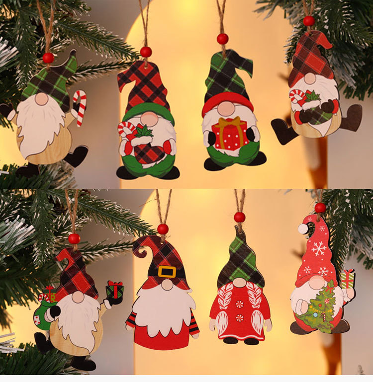 Wholesale New Faceless Old Man Pendant Christmas Ornaments Nihaojewelry display picture 1