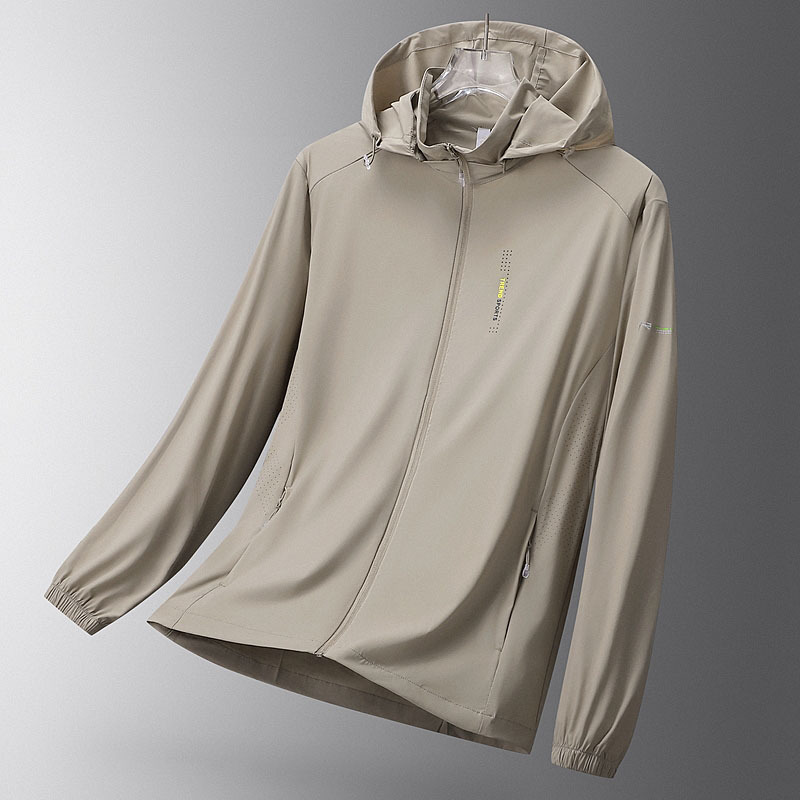 2025 Sun Protection Clothing Men's Elastic Windbreaker Anti-Uv Breathable Skin-Friendly Skin Clothing Mountaineering Hiking Fishing Sun Protection Clothing