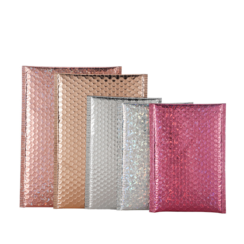 Colorido engrosada película de aluminio láser bolsa de burbuja Amazon Comercio exterior Exportación expreso bolsa burbuja bolsa de embalaje
