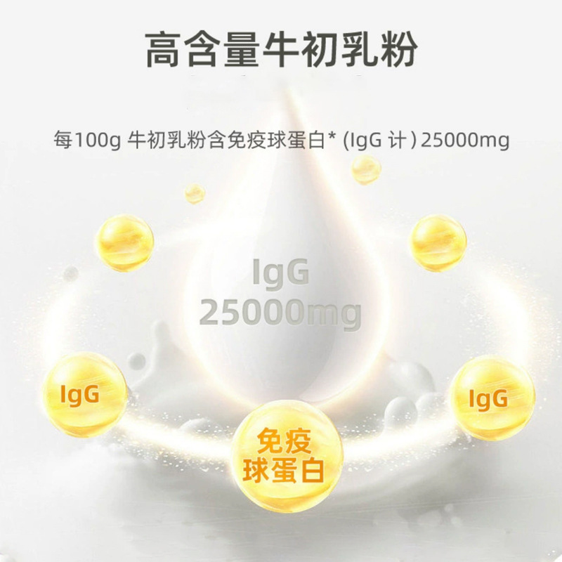 ソース工場免疫グロブリンプロバイオティクス凍結乾燥粉末卸売初乳 IgG25 グラム複合粉末乳酸菌|undefined