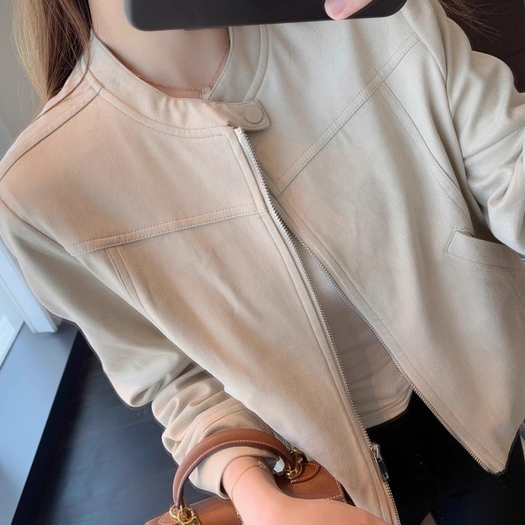 EE919设计感小众 帅气时髦立领短款外套显瘦上衣女秋冬季新款|undefined