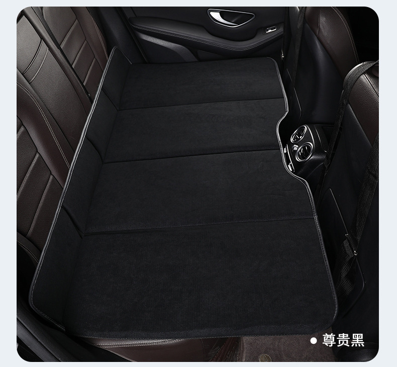 Car Rear Seat Sleeping Pad, No Inflation Needed, Children's Back Seat Mattress for Suv and Sedan, Portable Stackable Car Travel Bed