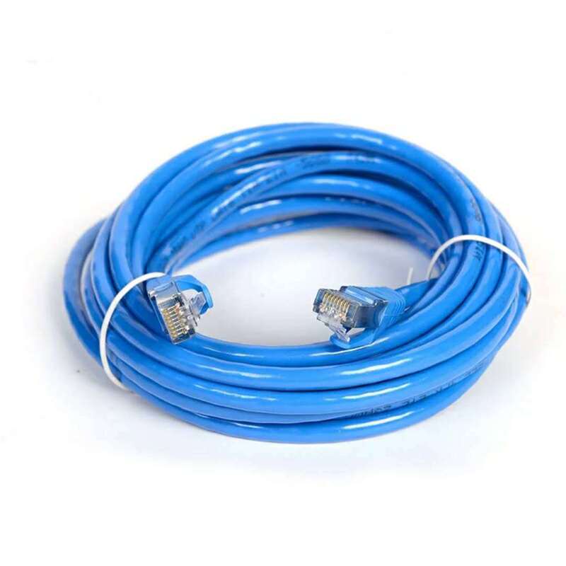 Computer Network Cable Patch Cord, Indoor Broadband Network Twisted Pair Cable, Cat5E Network Cable, 1m Network Cable