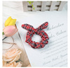 Christmas red plaid pig large intestine hair circles net red ins, ears, rope tie balls, bracelet hair accessories