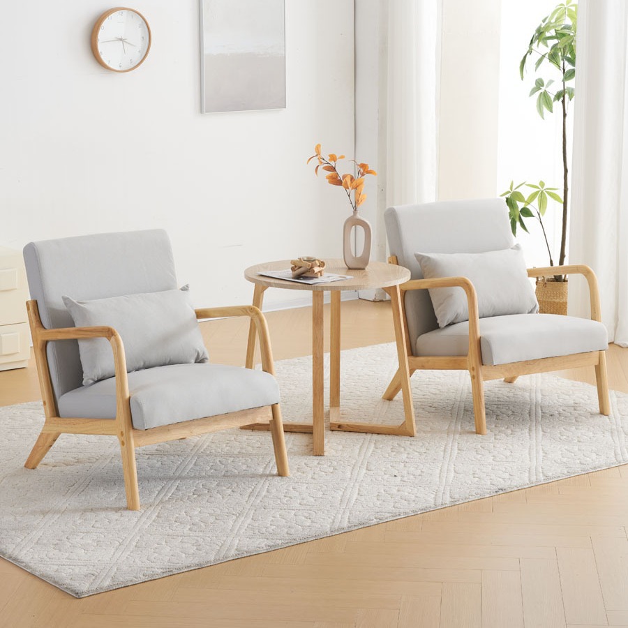 Exportación de silla de sala de estar moderna simple reposabrazos silla de madera maciza silla de comedor de lujo de alto nivel