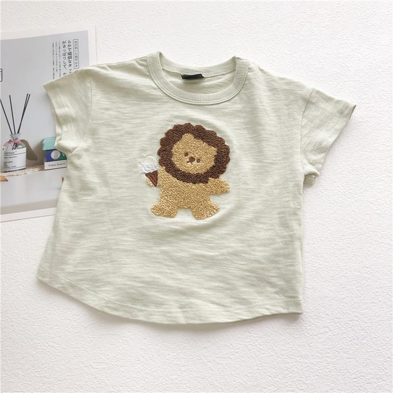 男の子と女の子用の子供用日本製綿Tシャツ、夏用半袖Tシャツ、子供用竹綿の薄手で通気性のあるトップス、ベビーTシャツ|undefined