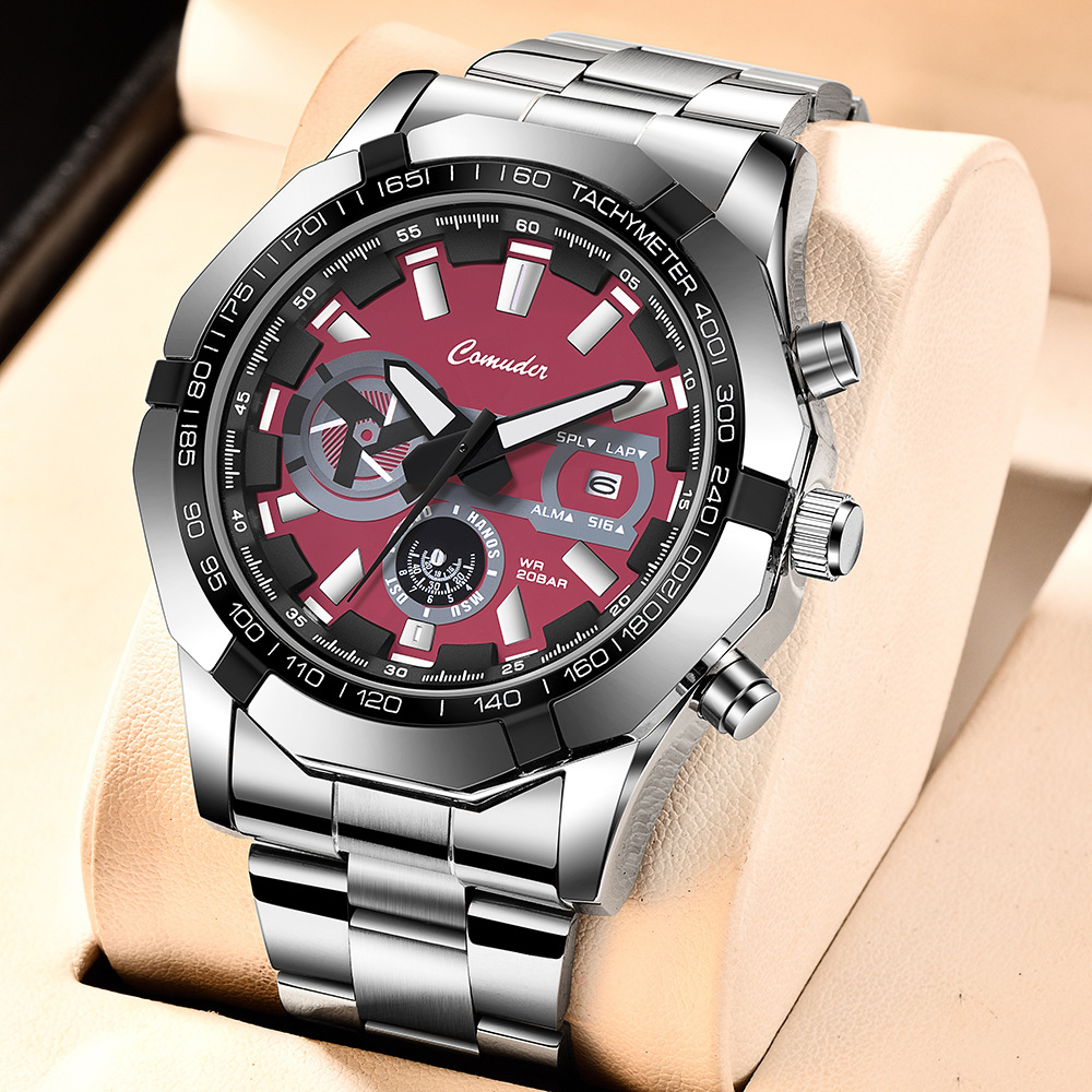 Men's Quartz Watch Waterproof Automatic Glow With Calendar_voghion.com