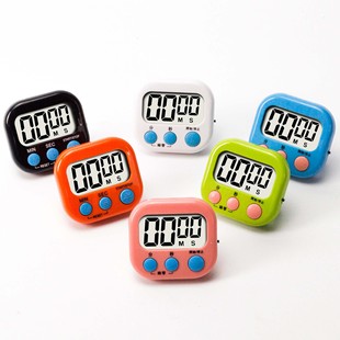 Hamburg timer large, medium and small kitchen timer with switch LCD large screen button operation fitness learning