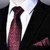 Tie, scarf, classic suit jacket, festive red set