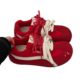 Soft Leather Version ~ Red Retro German Training Shoes All-match Color Matching Lace-up Casual sneaker Women's Thin-soled Forrest Gump Shoes Women's Shoes