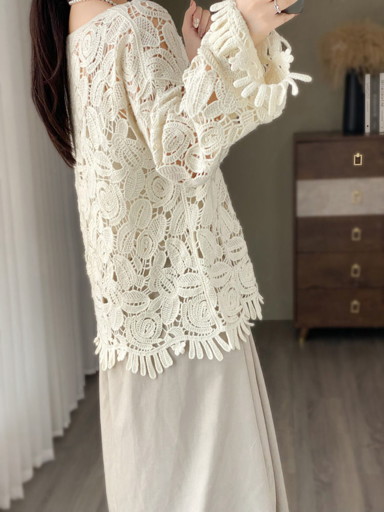 E6242 2400K ÁO LEN NỮ QINTDNG ÁO LEN GỢI CẢM SEXY MÙA XUÂN THU ĐÔNG THỜI TRANG NỮ G05 SẢN PHẨM MỚI