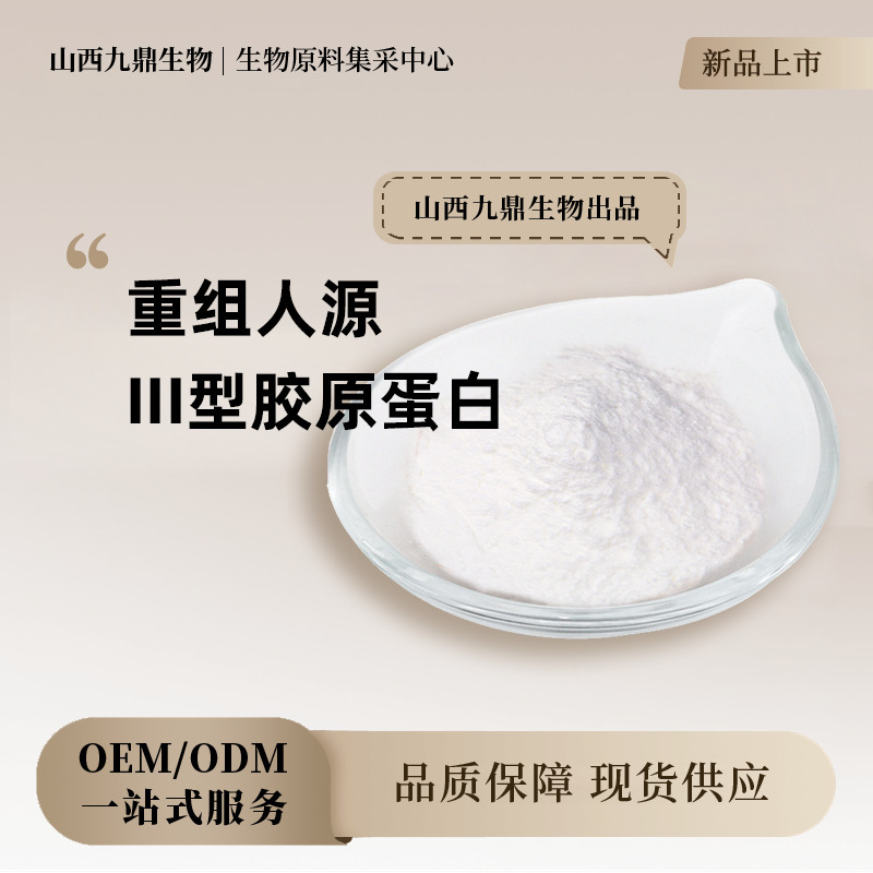 Recombinant Human Type Iii Collagen Peptide High-Purity Water-Soluble Food-Grade Raw Material Cosmetic-Grade Wholesale