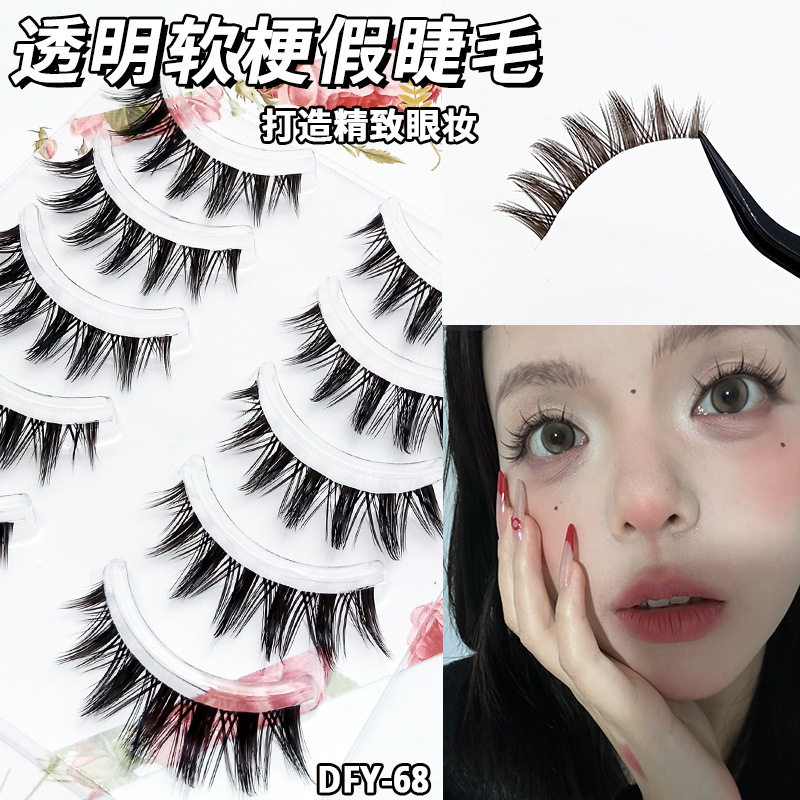 Una variedad de opciones cos Little Devil Pestañas postizas Maquillaje desnudo diario Pestañas Comics japoneses Barbie Eyes 5 pares