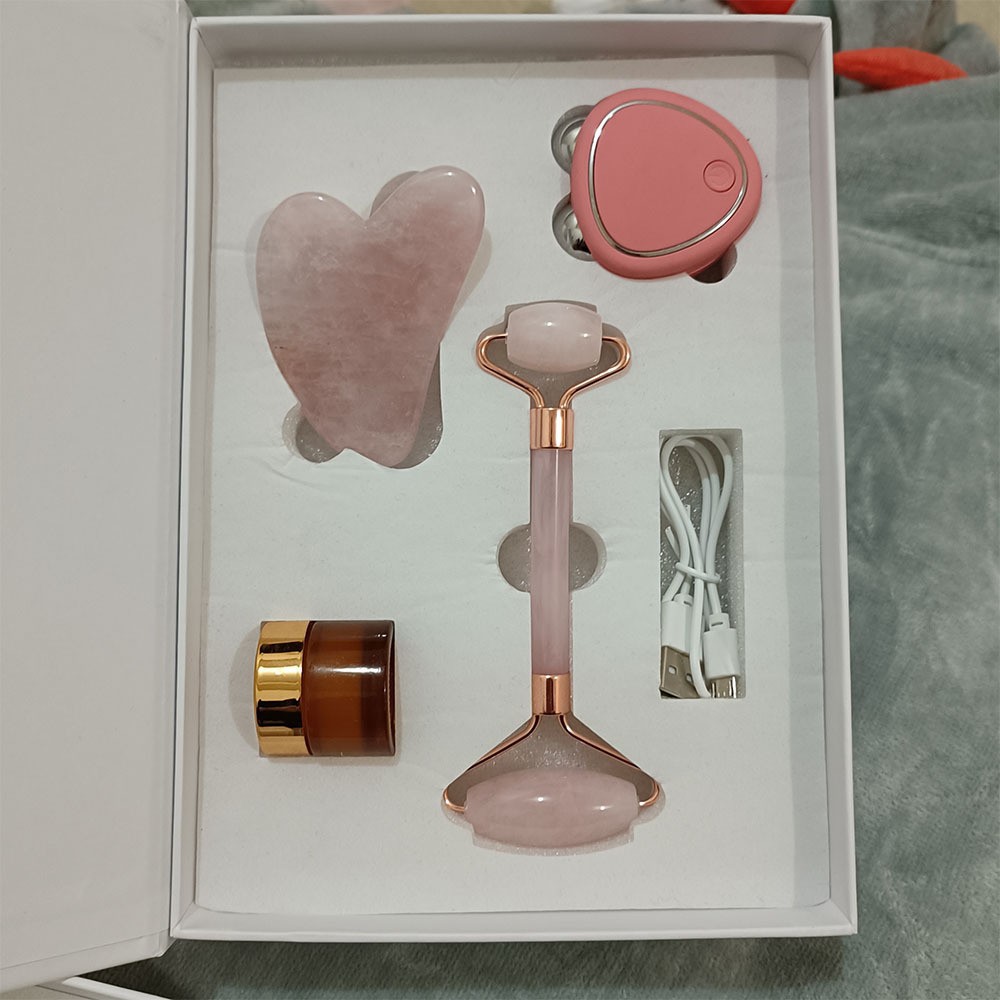 Jade roller massager color box packaging