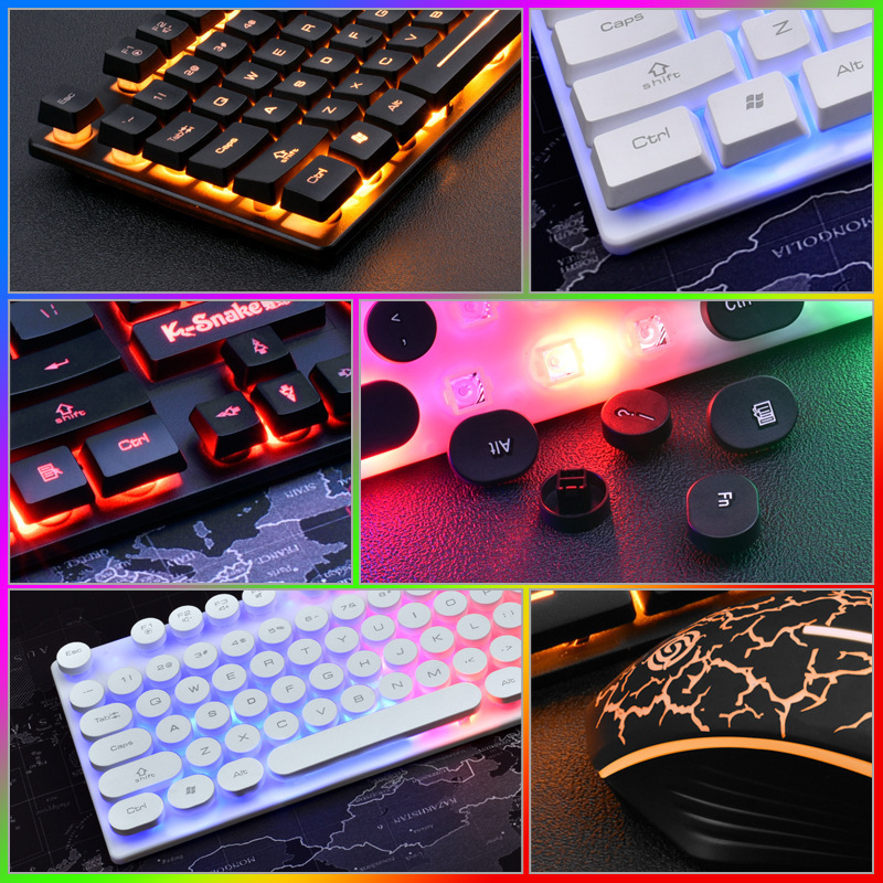 マムシkm 320有線バックライトキーボードのマウスセットのノートのゲームのマウスセットのUSB通用のアマゾン|undefined