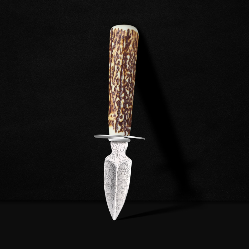 cuchillo de ostras, cuchillo de ostras doméstico, acero inoxidable, herramienta comercial de caparazón de ostras marinas