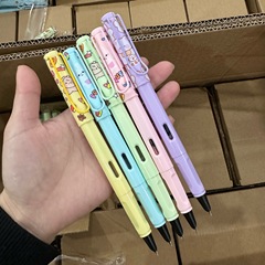 Heat Erasable Sharp Dark Sharp Grinding Iridium Sharp Pen Student Cartoon Pattern Posture Pen Primary School Student Handwriting Practice Pen